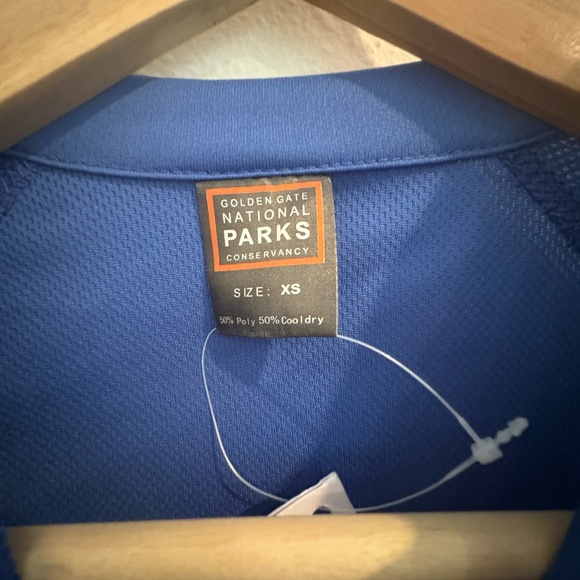 Golden Gate National Parks Conservation quarter zip blue run jacket - Picture 3 of 6